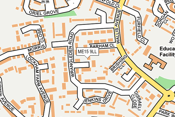 ME15 9LL map - OS OpenMap – Local (Ordnance Survey)