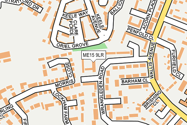 ME15 9LR map - OS OpenMap – Local (Ordnance Survey)