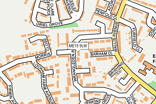 ME15 9LW map - OS OpenMap – Local (Ordnance Survey)