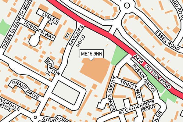 ME15 9NN map - OS OpenMap – Local (Ordnance Survey)