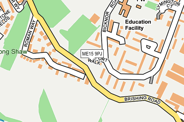 ME15 9PJ map - OS OpenMap – Local (Ordnance Survey)