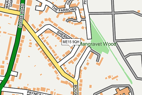 ME15 9QH map - OS OpenMap – Local (Ordnance Survey)