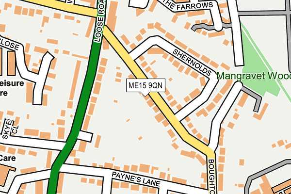 ME15 9QN map - OS OpenMap – Local (Ordnance Survey)