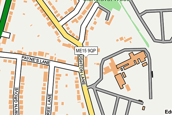 ME15 9QP map - OS OpenMap – Local (Ordnance Survey)