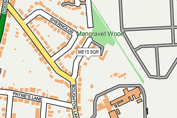 ME15 9QR map - OS OpenMap – Local (Ordnance Survey)