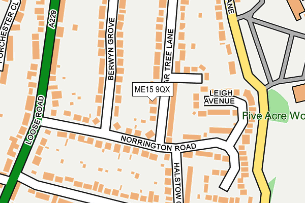 ME15 9QX map - OS OpenMap – Local (Ordnance Survey)