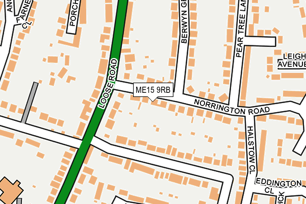 ME15 9RB map - OS OpenMap – Local (Ordnance Survey)