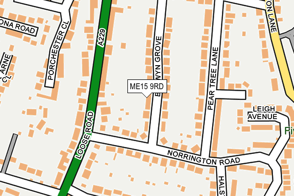 ME15 9RD map - OS OpenMap – Local (Ordnance Survey)
