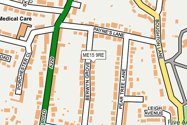 ME15 9RE map - OS OpenMap – Local (Ordnance Survey)
