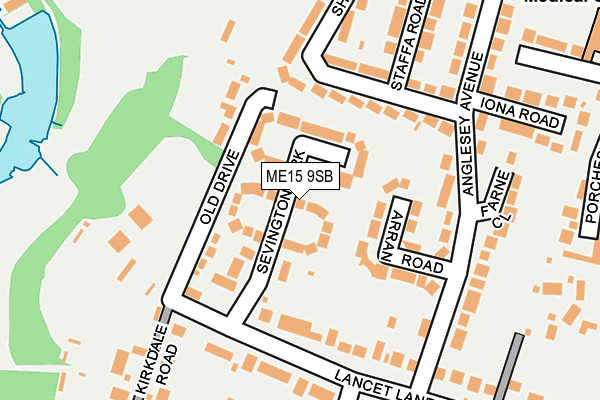 ME15 9SB map - OS OpenMap – Local (Ordnance Survey)