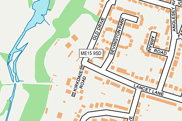 ME15 9SD map - OS OpenMap – Local (Ordnance Survey)