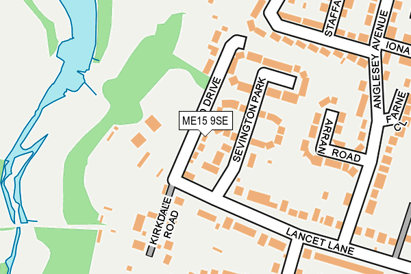 ME15 9SE map - OS OpenMap – Local (Ordnance Survey)