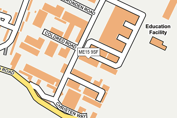 ME15 9SF map - OS OpenMap – Local (Ordnance Survey)