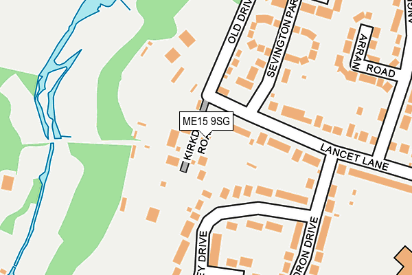 ME15 9SG map - OS OpenMap – Local (Ordnance Survey)