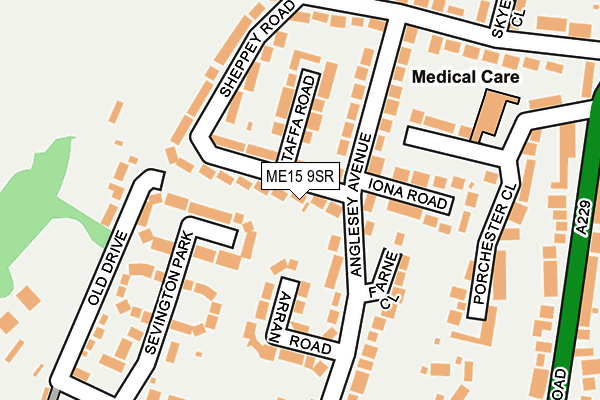 ME15 9SR map - OS OpenMap – Local (Ordnance Survey)