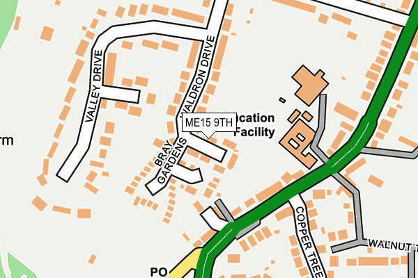ME15 9TH map - OS OpenMap – Local (Ordnance Survey)