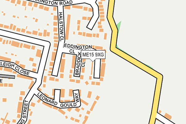ME15 9XG map - OS OpenMap – Local (Ordnance Survey)