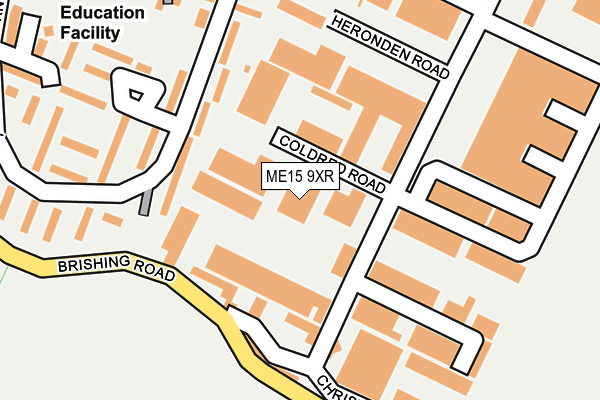 ME15 9XR map - OS OpenMap – Local (Ordnance Survey)