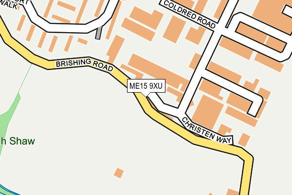 ME15 9XU map - OS OpenMap – Local (Ordnance Survey)
