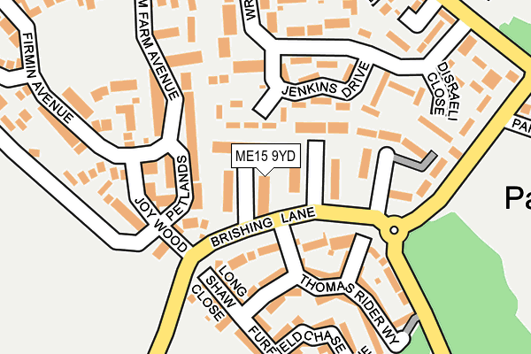 ME15 9YD map - OS OpenMap – Local (Ordnance Survey)