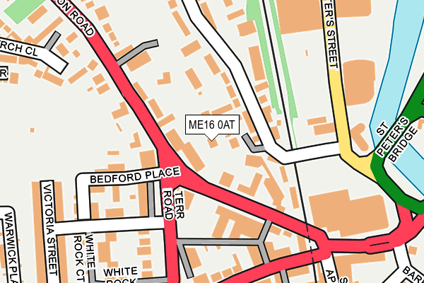 ME16 0AT map - OS OpenMap – Local (Ordnance Survey)
