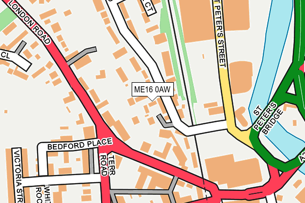 ME16 0AW map - OS OpenMap – Local (Ordnance Survey)