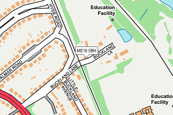 ME16 0BH map - OS OpenMap – Local (Ordnance Survey)