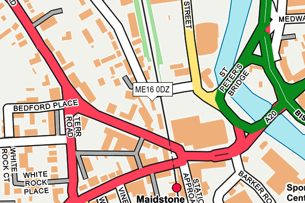 ME16 0DZ map - OS OpenMap – Local (Ordnance Survey)