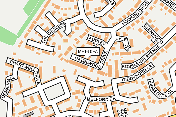 ME16 0EA map - OS OpenMap – Local (Ordnance Survey)