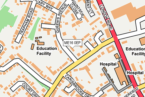 ME16 0EP map - OS OpenMap – Local (Ordnance Survey)