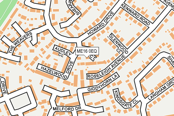 ME16 0EQ map - OS OpenMap – Local (Ordnance Survey)