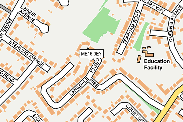 ME16 0EY map - OS OpenMap – Local (Ordnance Survey)
