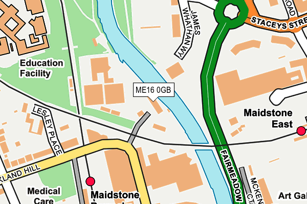 ME16 0GB map - OS OpenMap – Local (Ordnance Survey)