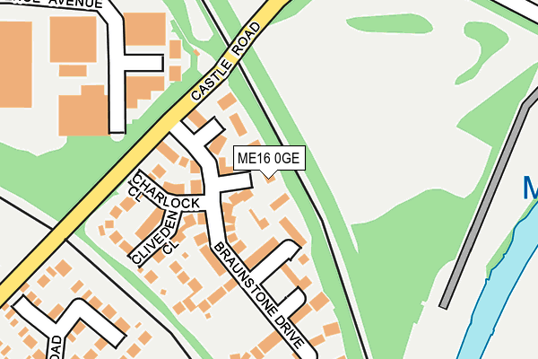 ME16 0GE map - OS OpenMap – Local (Ordnance Survey)