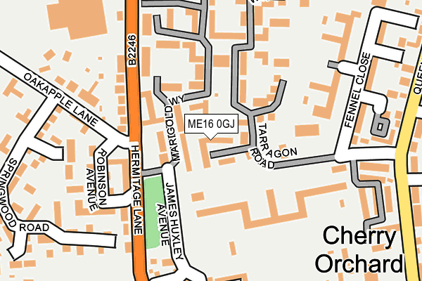 ME16 0GJ map - OS OpenMap – Local (Ordnance Survey)
