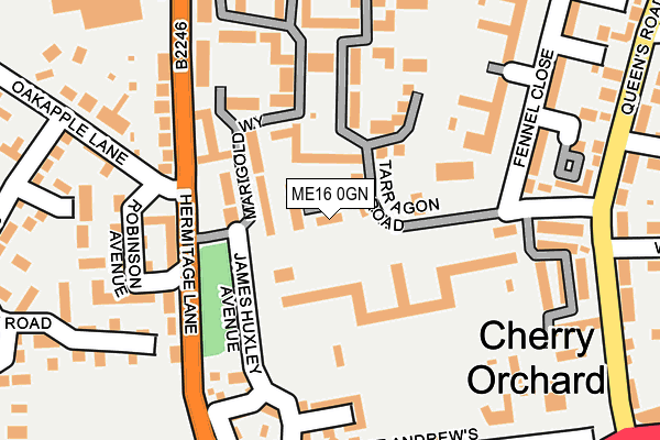 ME16 0GN map - OS OpenMap – Local (Ordnance Survey)