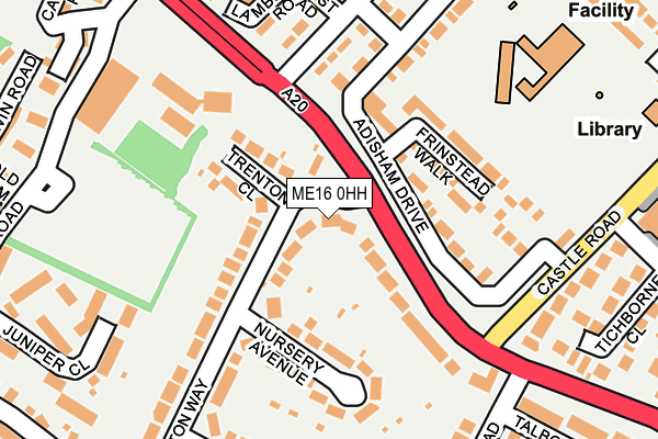 ME16 0HH map - OS OpenMap – Local (Ordnance Survey)