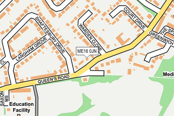 ME16 0JN map - OS OpenMap – Local (Ordnance Survey)