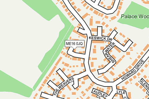 ME16 0JQ map - OS OpenMap – Local (Ordnance Survey)
