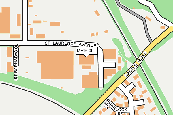 ME16 0LL map - OS OpenMap – Local (Ordnance Survey)