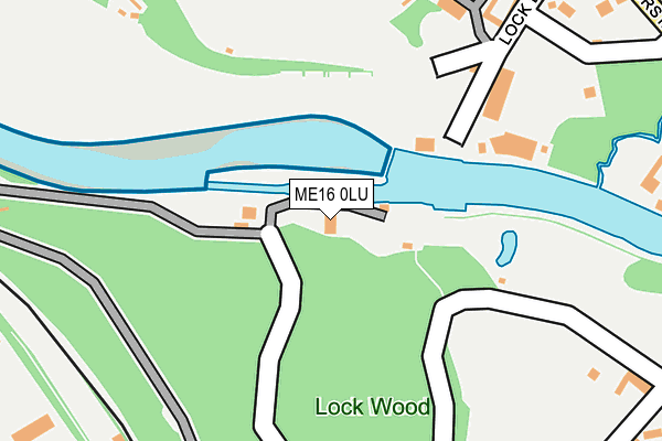 ME16 0LU map - OS OpenMap – Local (Ordnance Survey)