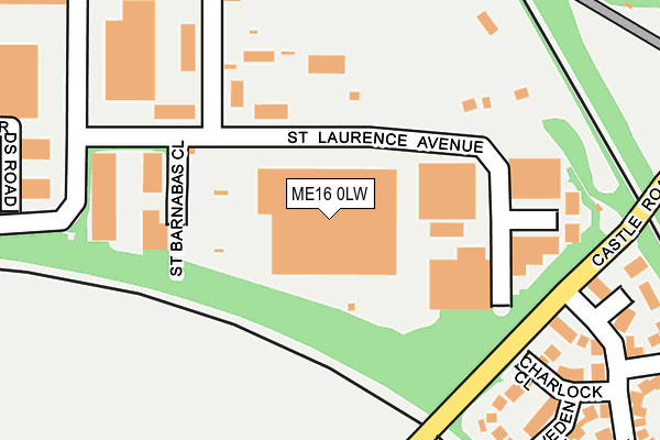 ME16 0LW map - OS OpenMap – Local (Ordnance Survey)