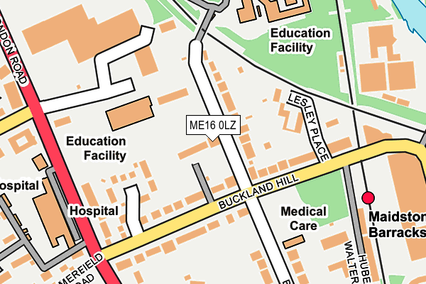 ME16 0LZ map - OS OpenMap – Local (Ordnance Survey)