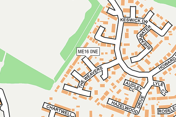 ME16 0NE map - OS OpenMap – Local (Ordnance Survey)
