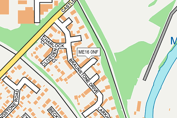 ME16 0NF map - OS OpenMap – Local (Ordnance Survey)