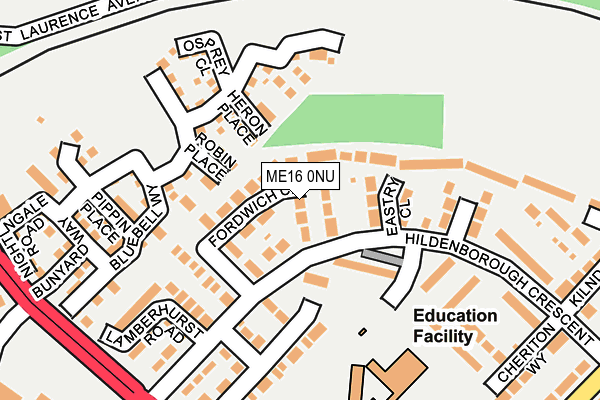 Map of MAIDSTONE OUTDOOR FITNESS LTD at local scale