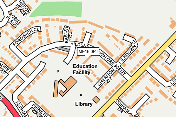 ME16 0PJ map - OS OpenMap – Local (Ordnance Survey)