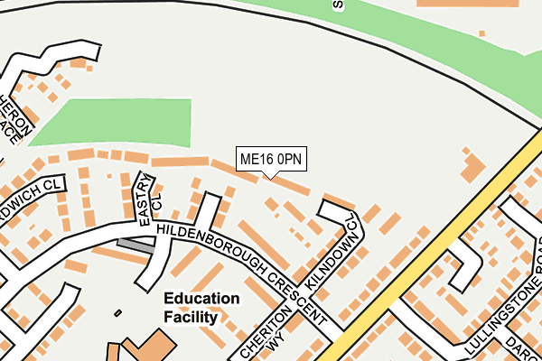 ME16 0PN map - OS OpenMap – Local (Ordnance Survey)