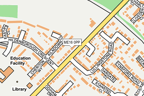 ME16 0PP map - OS OpenMap – Local (Ordnance Survey)