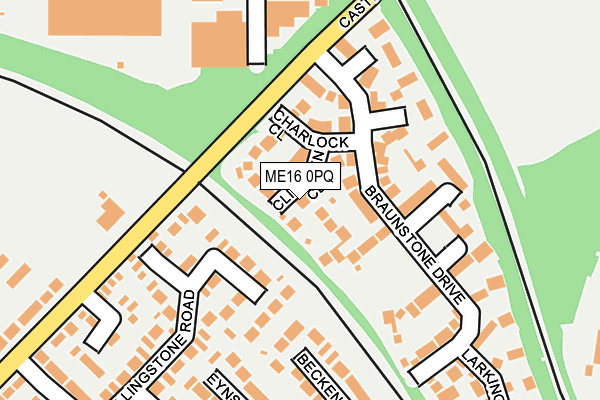 ME16 0PQ map - OS OpenMap – Local (Ordnance Survey)